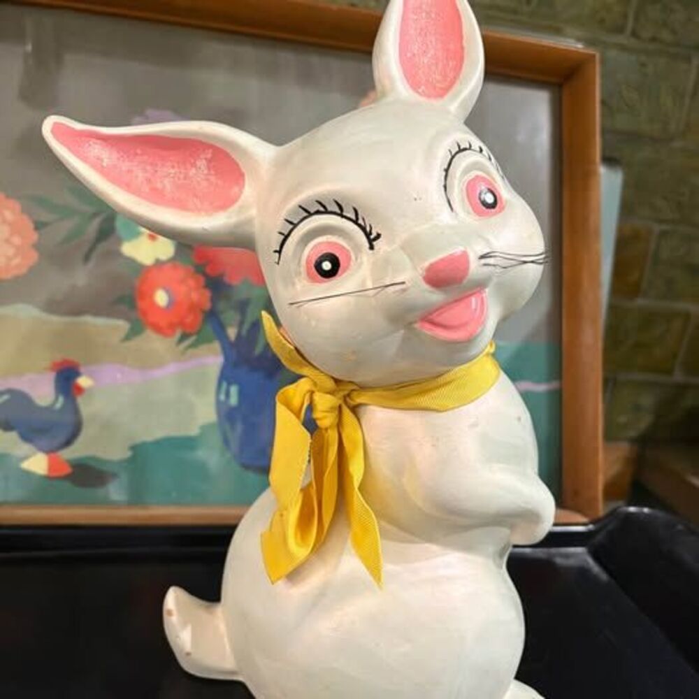Antique vintage ceramic Easter bunny